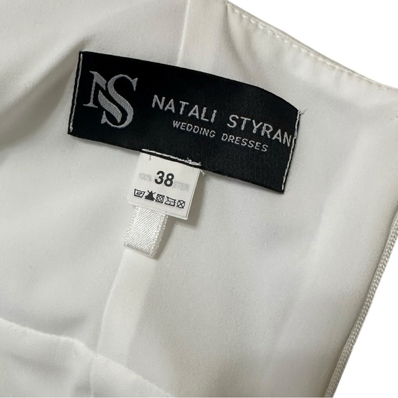 Natali Styran Modern Romance Bridal Gown Sheer Sweetheart With Spaghetti Straps - Picture 16 of 16